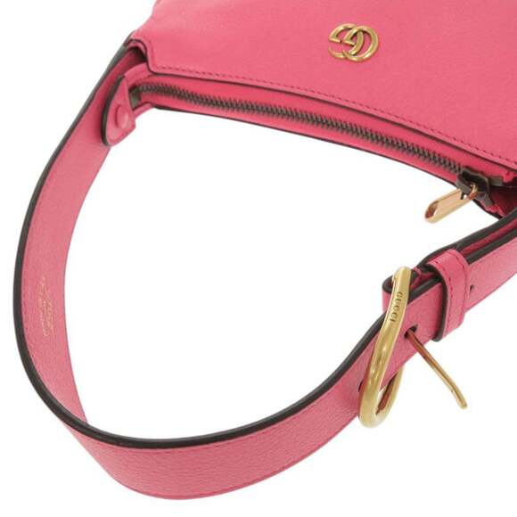 GUCCI Authentic Pink Leather Shoulder Bag - Picture 6 of 10